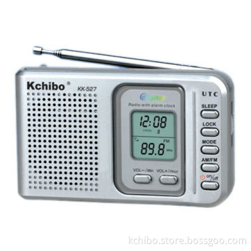 High-Sensitivity 2-Band Digital Display Radio with Clock Control and World Time